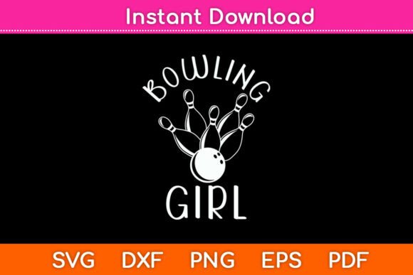 Bowling Girls Birthday Party Funny Svg Graphics