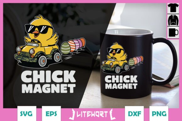 Chick Magnet Sarcastic Easter Funny SVG
