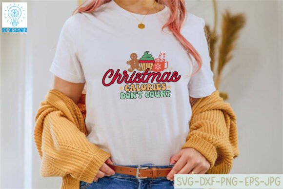 Christmas Calories Dont Count Funny SVG for Crafts and Graphics