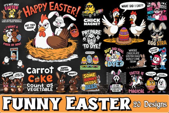 Funny Easter Sarcastic SVG Bundle for Crafts and Graphics