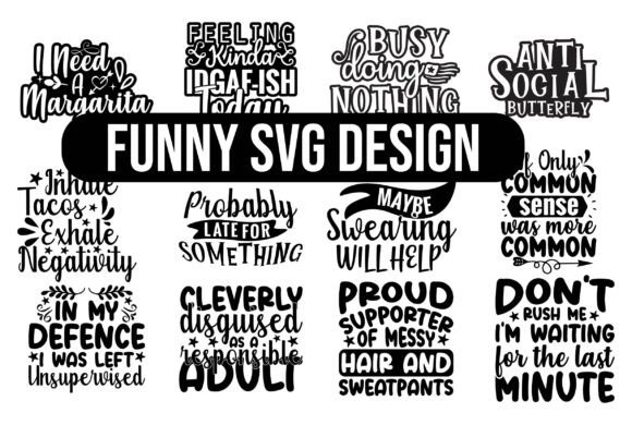 Funny SVG Design Bundle for Crafts and Graphics