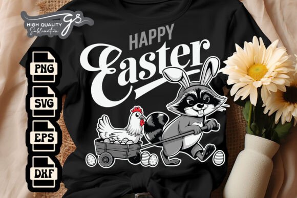 Happy Easter Farmhouse Retro Funny SVG for Crafts and Graphics
