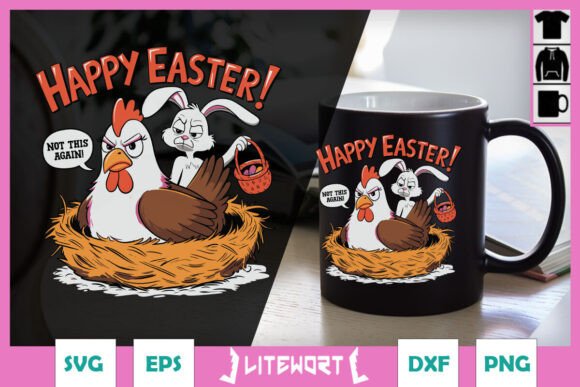 Happy Easter Not This Again Funny SVG for Graphics and Crafts