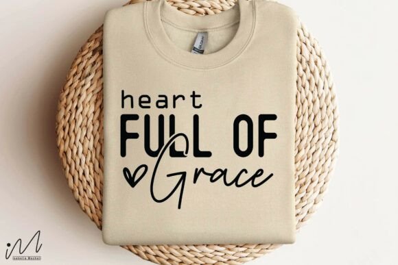 Heart Full of Grace SVG – A Playful Graphic Design Asset for Crafts