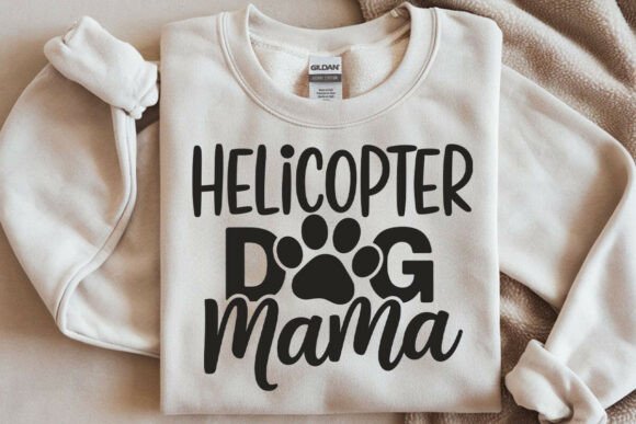 Helicopter Dog Mama SVG for Graphics and Crafts