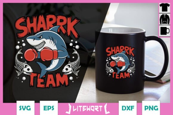 Sharrrk Team Summer Funny SVG for Crafts and Graphics