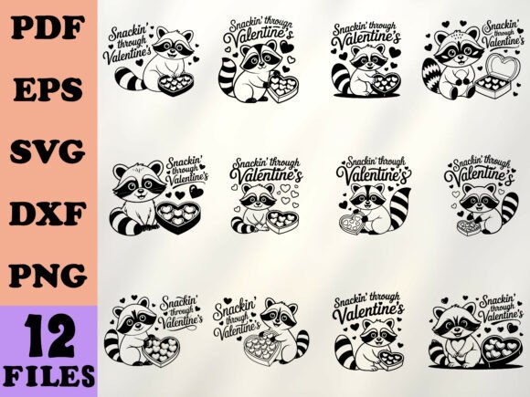 Snackin’ Through Valentine’s Funny SVG