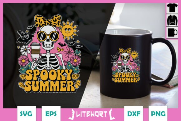 Spooky Summer Coffee Lover Funny SVG for Crafts and Graphics